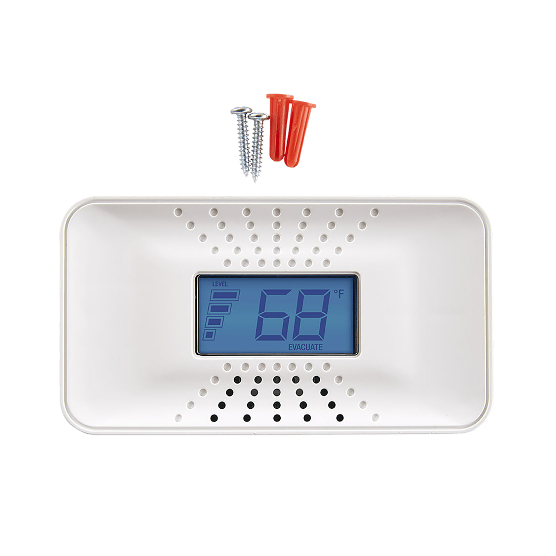 Carbon Monoxide Alarm With 10-Year Battery and Digital Temperature Display