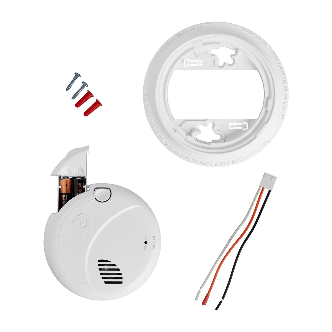 Interconnect Hardwire Smoke Alarm With Battery Backup & Voice Alerts